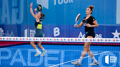 Can Marta Ortega and Bea González playing pickle ball at the Amsterdam Open 2022 