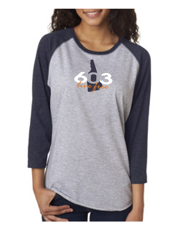 603 live free Vintage Baseball Tee – Talk it up Tees