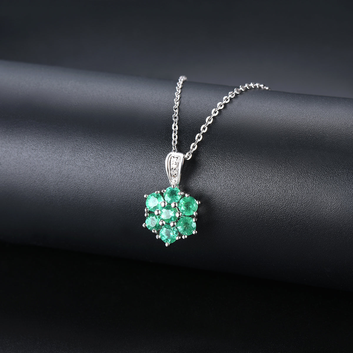 Emerald and Diamond Tennis Necklace – Henri Noël