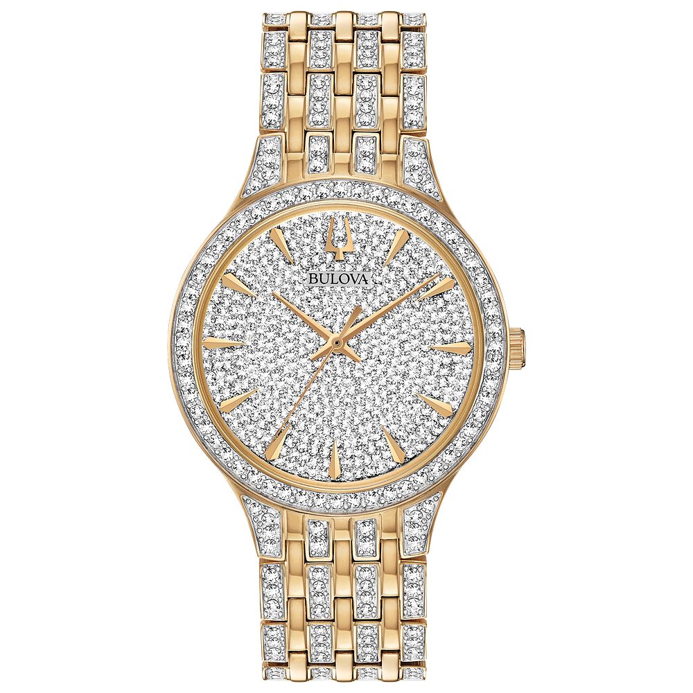 Bulova Dress/Classic Crystal Ladies Watch Stainless Steel