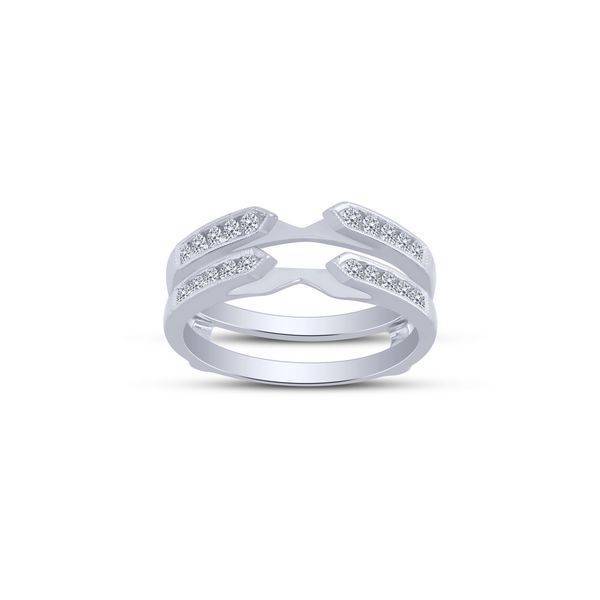 14K White Gold 0.34 Carat Women's Ring Guards Enhancers – Walsons & Co.  Fine Jewelers