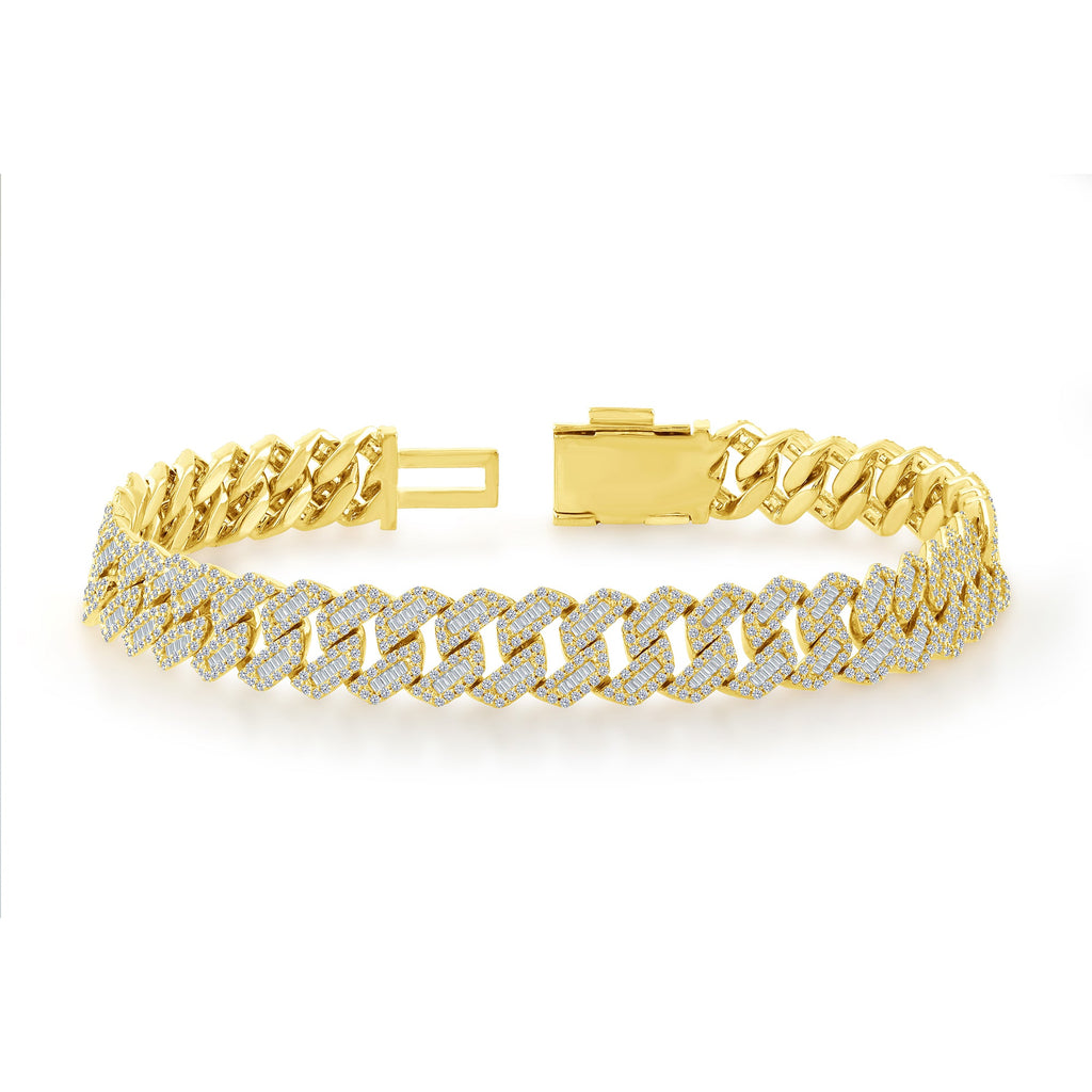 14K Yellow Gold Pavé Diamond Bangle ( 2 CTW.)