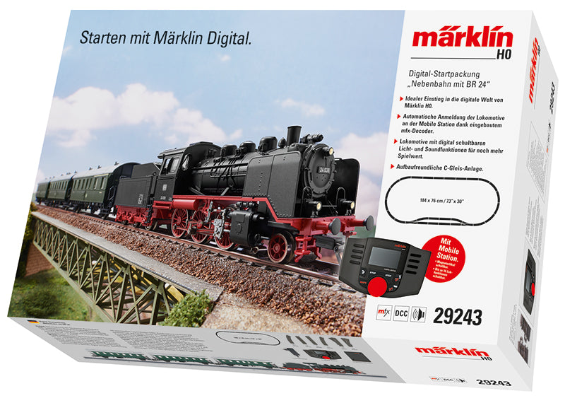 breuk Vesting Schuur Märklin digitale start set Zijlijn met BR 24 Marklin 29243 — Kleine Treinen