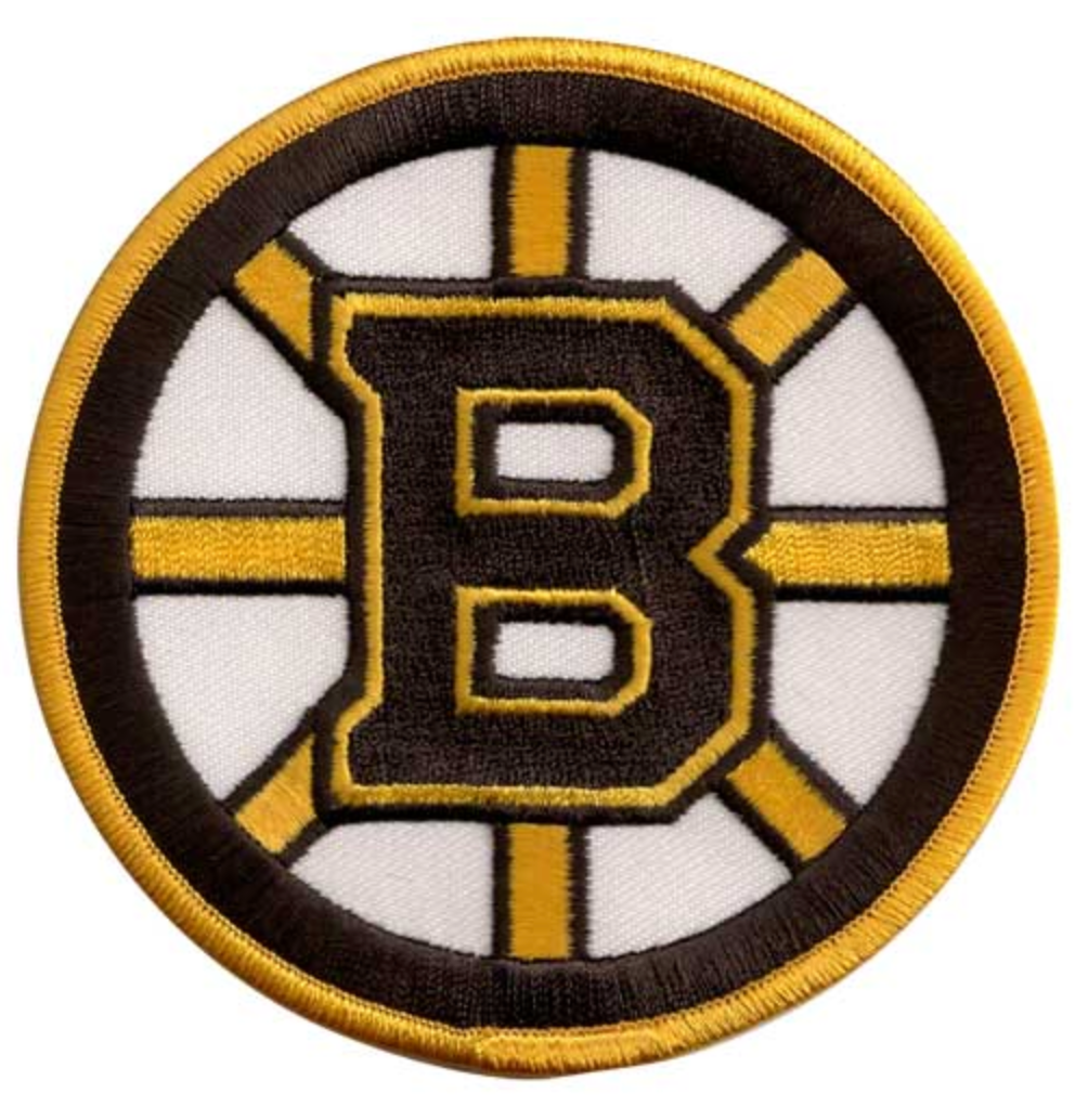 Boston Bruins Primary Logo Iron On 4" x 4" Patch