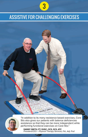 person doing exercise with guide 