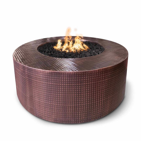 Unity Fire Pit in Hammered Copper| 24 Inches Tall Audacia Home