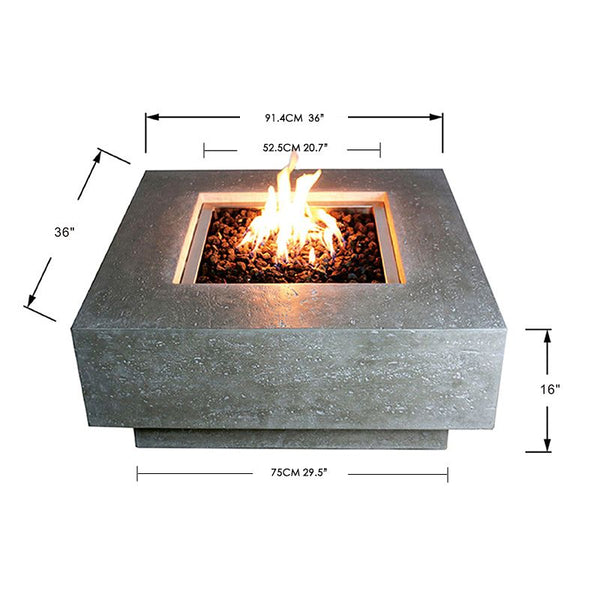 Elementi Manhattan Fire Table Audacia Home