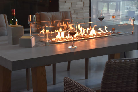 Elementi Sonoma Dining Fire Table Audacia Home