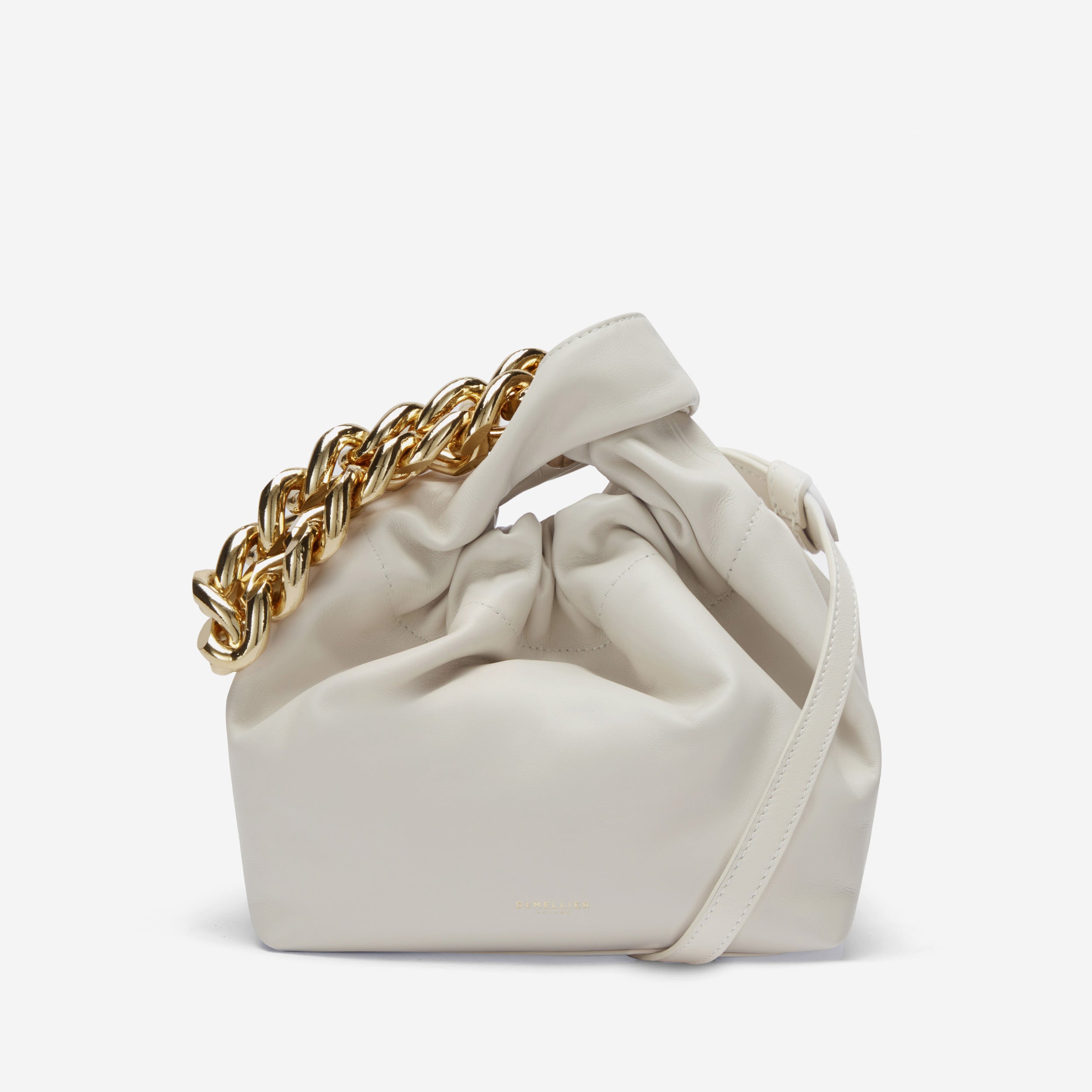 DeMellier London Santa Monica Chain Bag in Off White