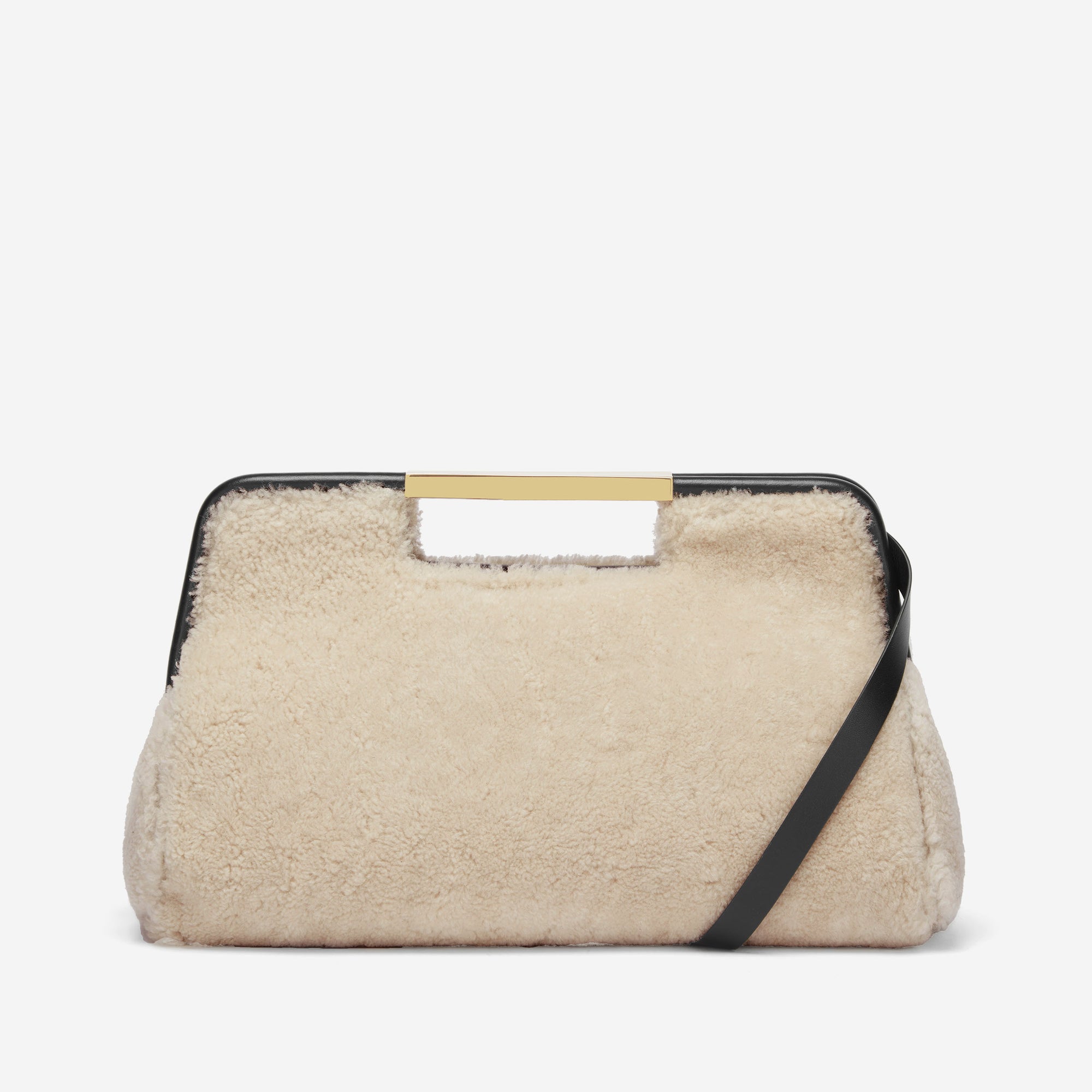 DEMELLIER LONDON】ShearlingSmooth Clutch バッグ クラッチバッグ