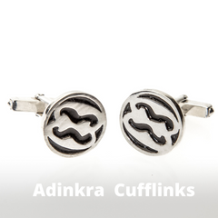 Adinkra cufflinks