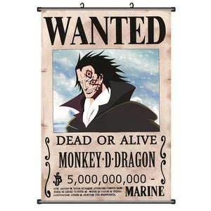 Poster Wanted Monkey D Dragon One Piece Colecionadores Store