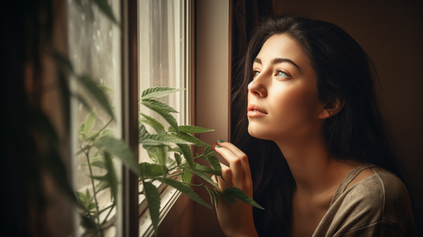 girl looking outside