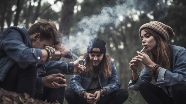 Marijuana Smoking in a group