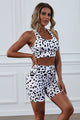 Animal Print Sports Bra and Shorts Set - Ecart