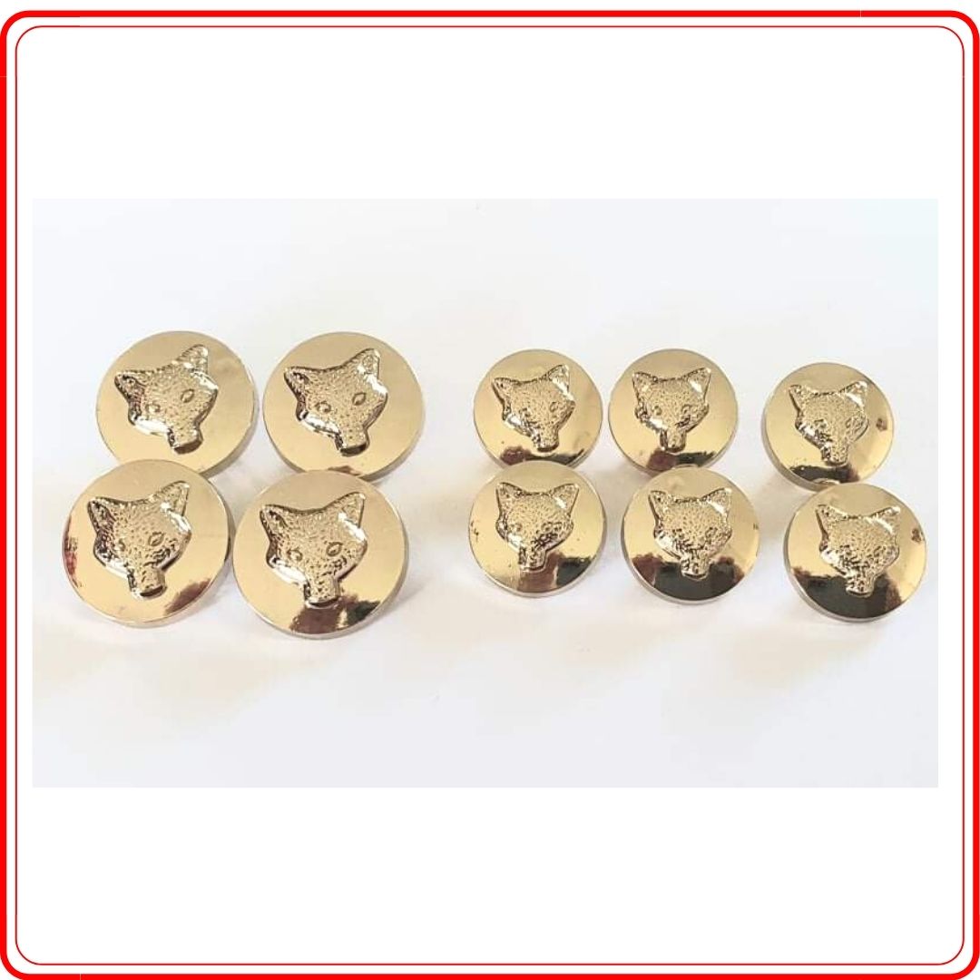 Gold Foxhead Button Set for Equestrian Riding Jackets – Foxwood Equestrian  - Saddlery and Feed Store