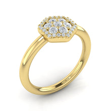 SKU: VN60284 Vlora Diamond Cluster Single Honeycomb Link Necklace VN60284 -  N. Fox Jewelers