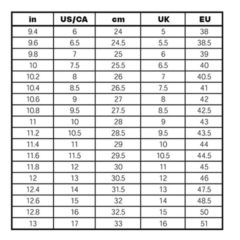 Size Chart – TOMS® PH