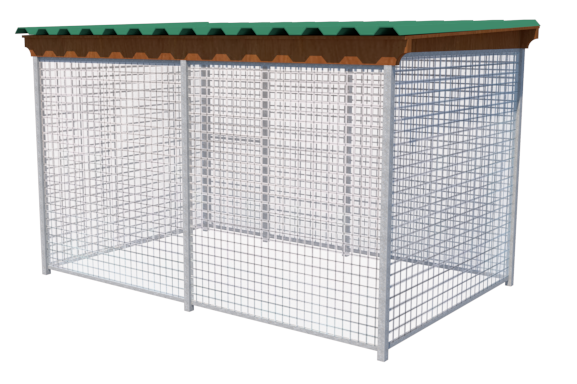 mesh dog kennel