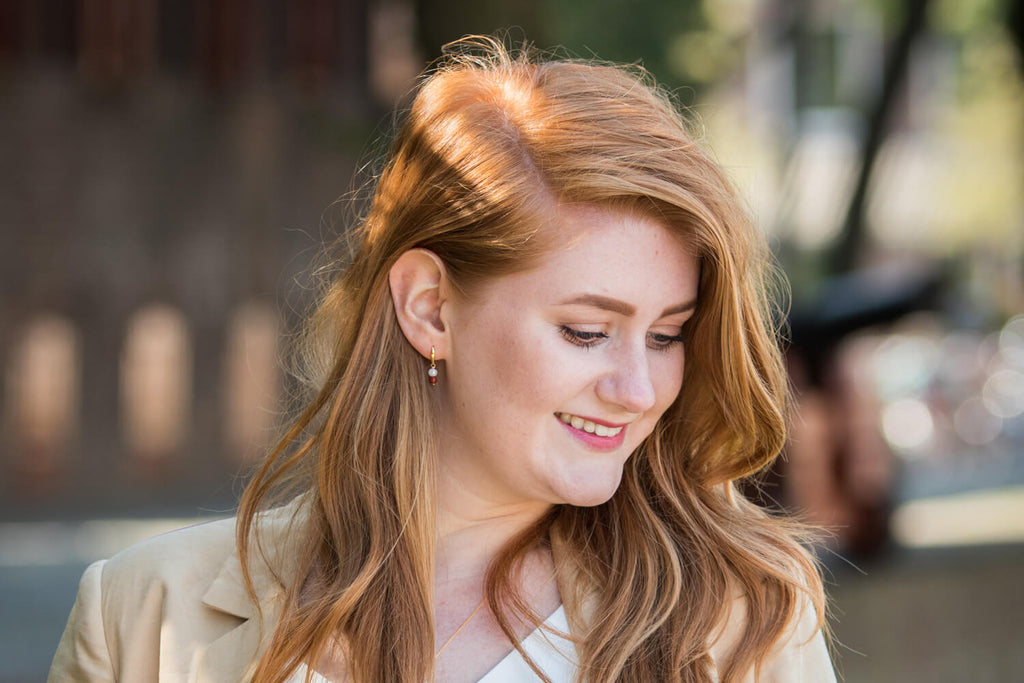 Minimalist earrings for New Year's Eve