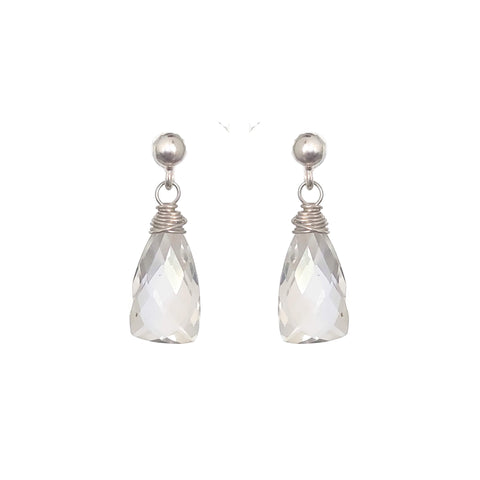 Earrings rock crystal
