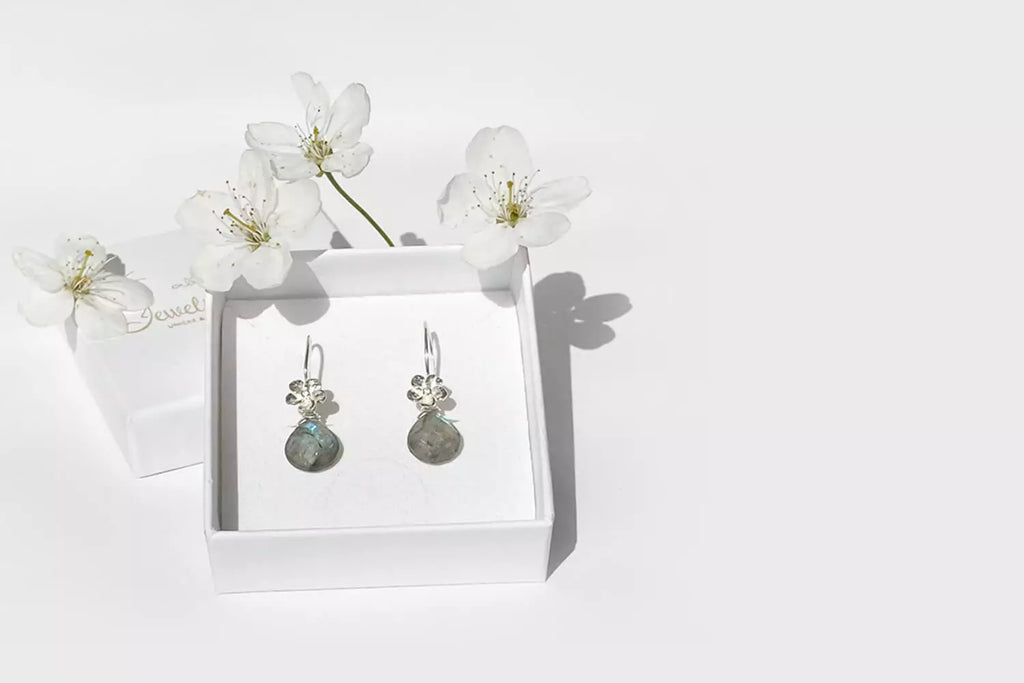 Gemstone earrings