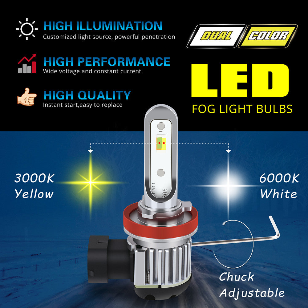 2504-psx24w-LED-switchback-fog-lights-6500k-3k-white-amber-yellow