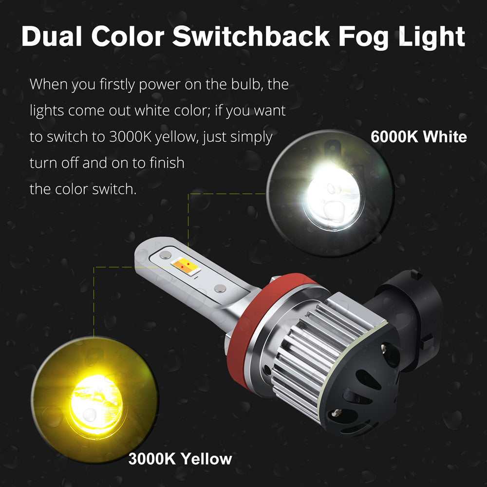 py20d-h10-9145-LED-Switchback-bulb-Fog-Lights-Bulbs-9045-9040