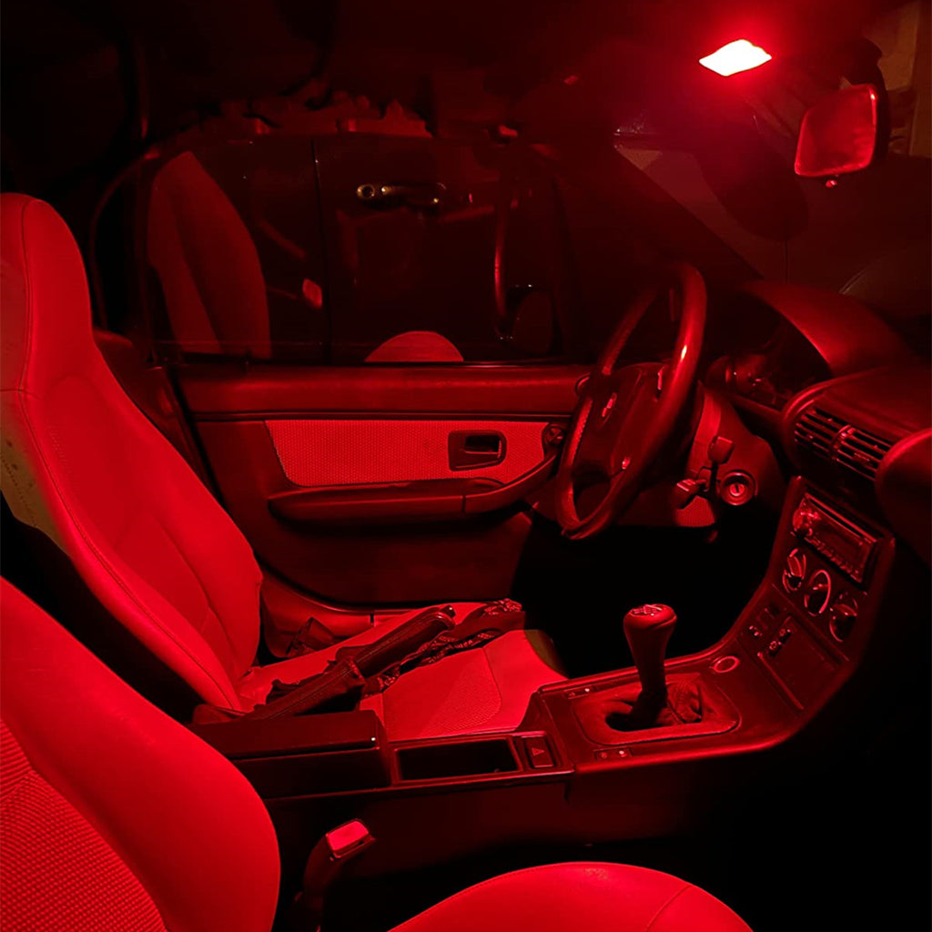 Car-6418-c5w-LED-Bulb-red-festoon-dome-lights-interior-lamp-12v