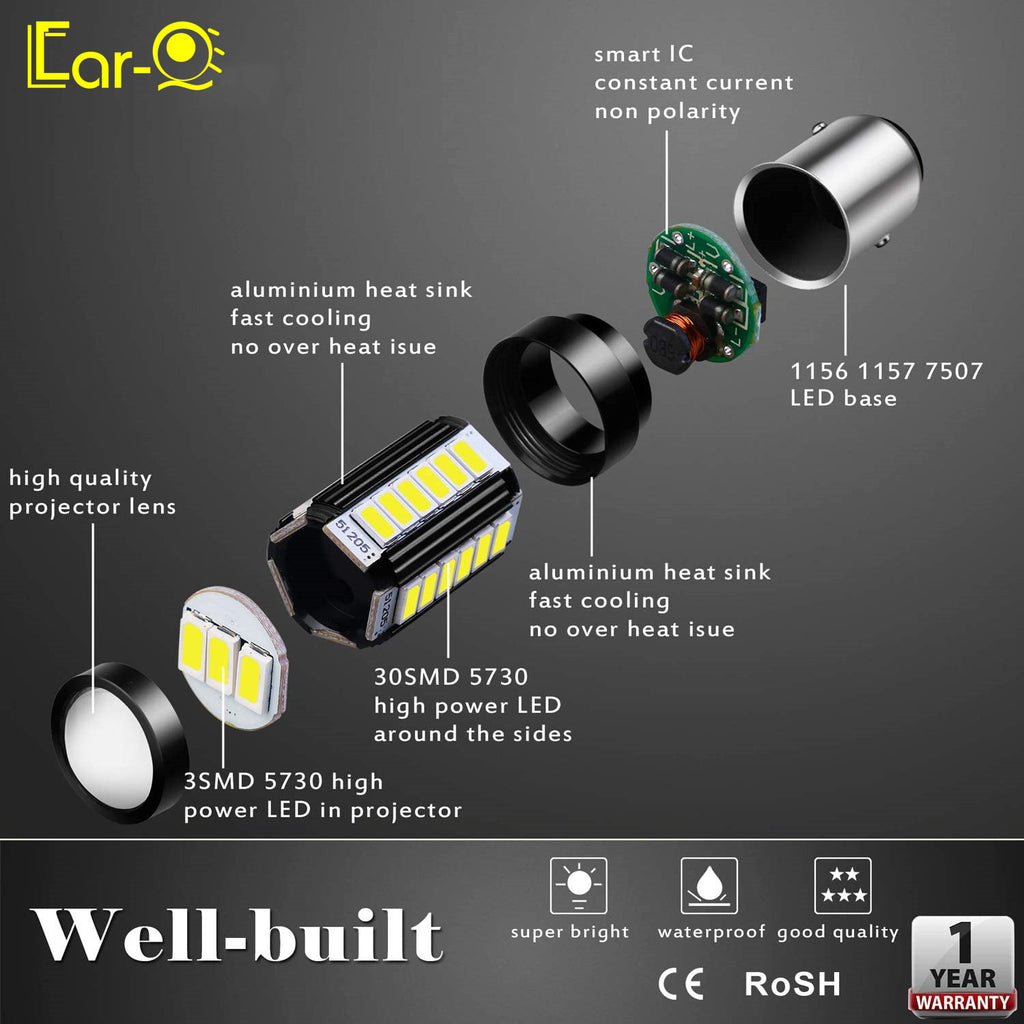 BAY15D-1157-7528-LED-Bulb-white-reverse-drl-TURN-brake-tail-lights