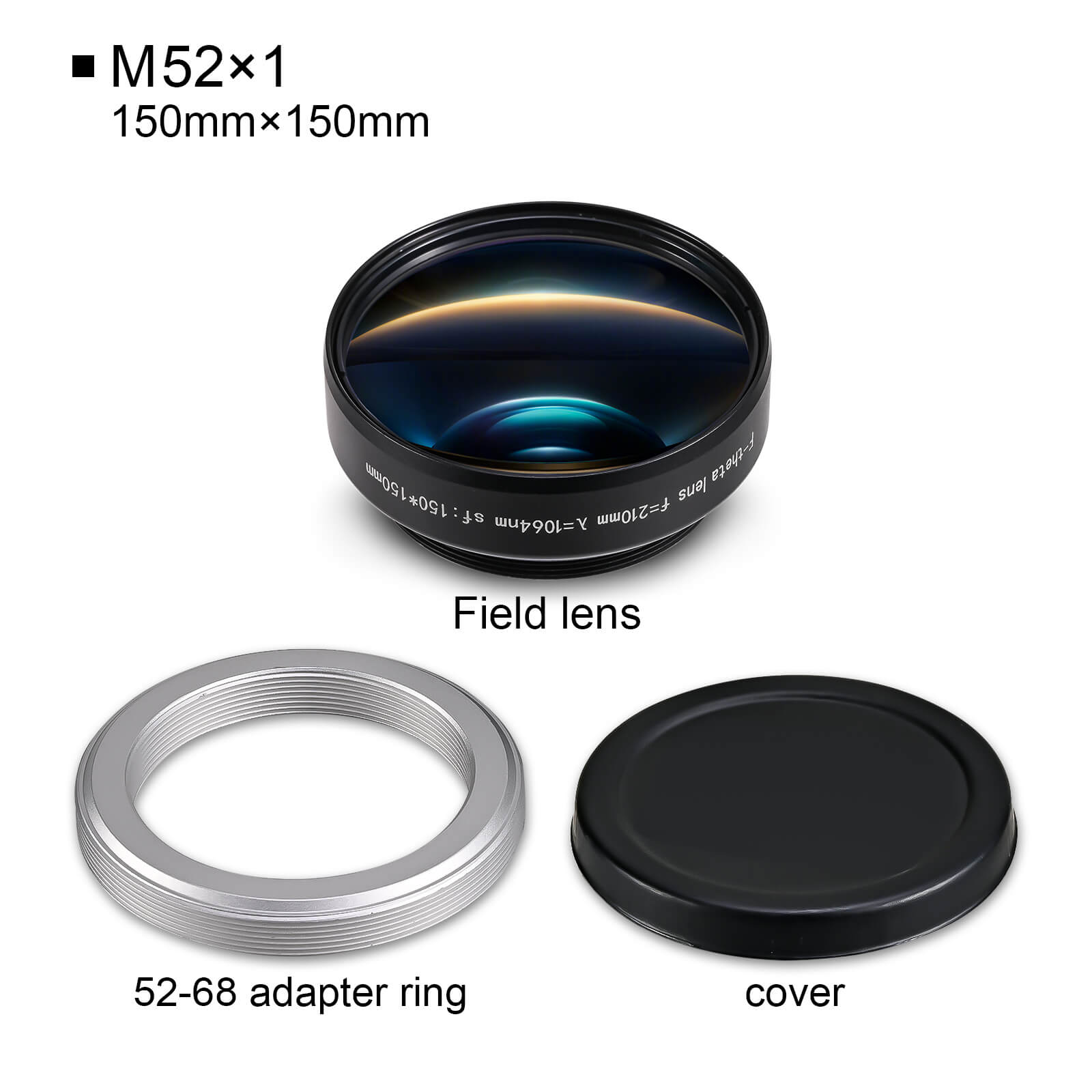 Monport F-theta M52 150mm*150mm Replacement Optical Scanning Lens for Fiber Laser Engraver - Image 6