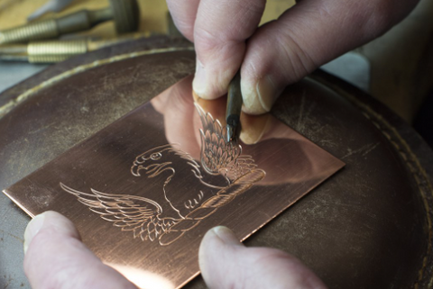 hand engraving metal