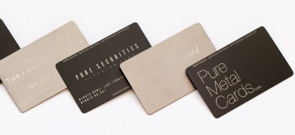 laser engraving metal business card