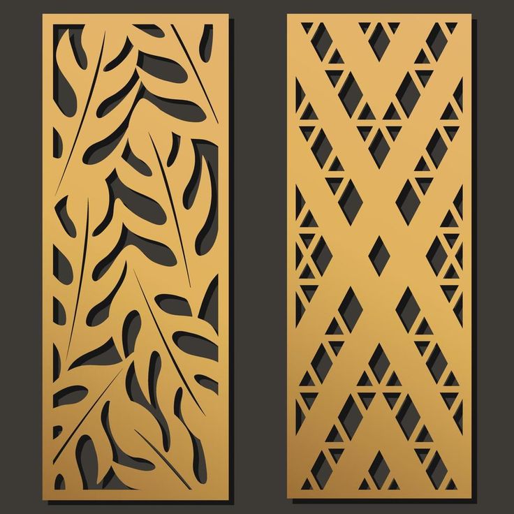 laser cut geometric shapes