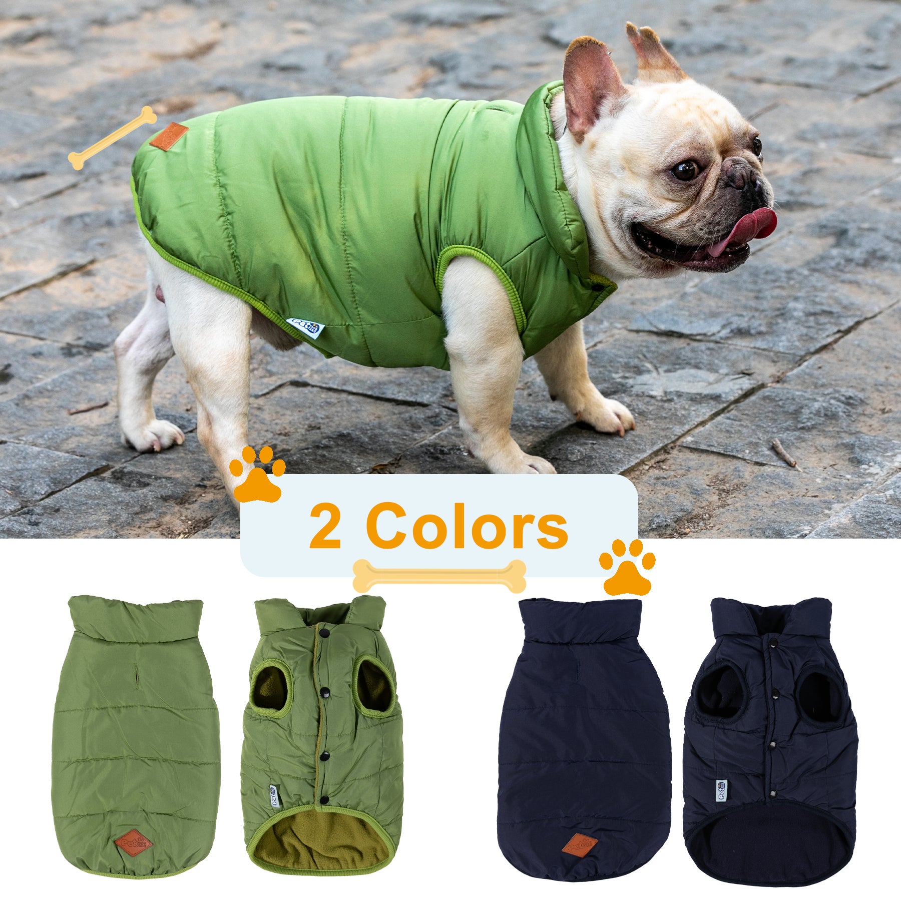 actividad de descuento Precio del fabricante BCASE L y XL Ropa de Invierno  Cálida y Resistente al Frío Ropa para Perro Color Azul Marino Ropa para  Gato M Chaleco para Mascota Tallas