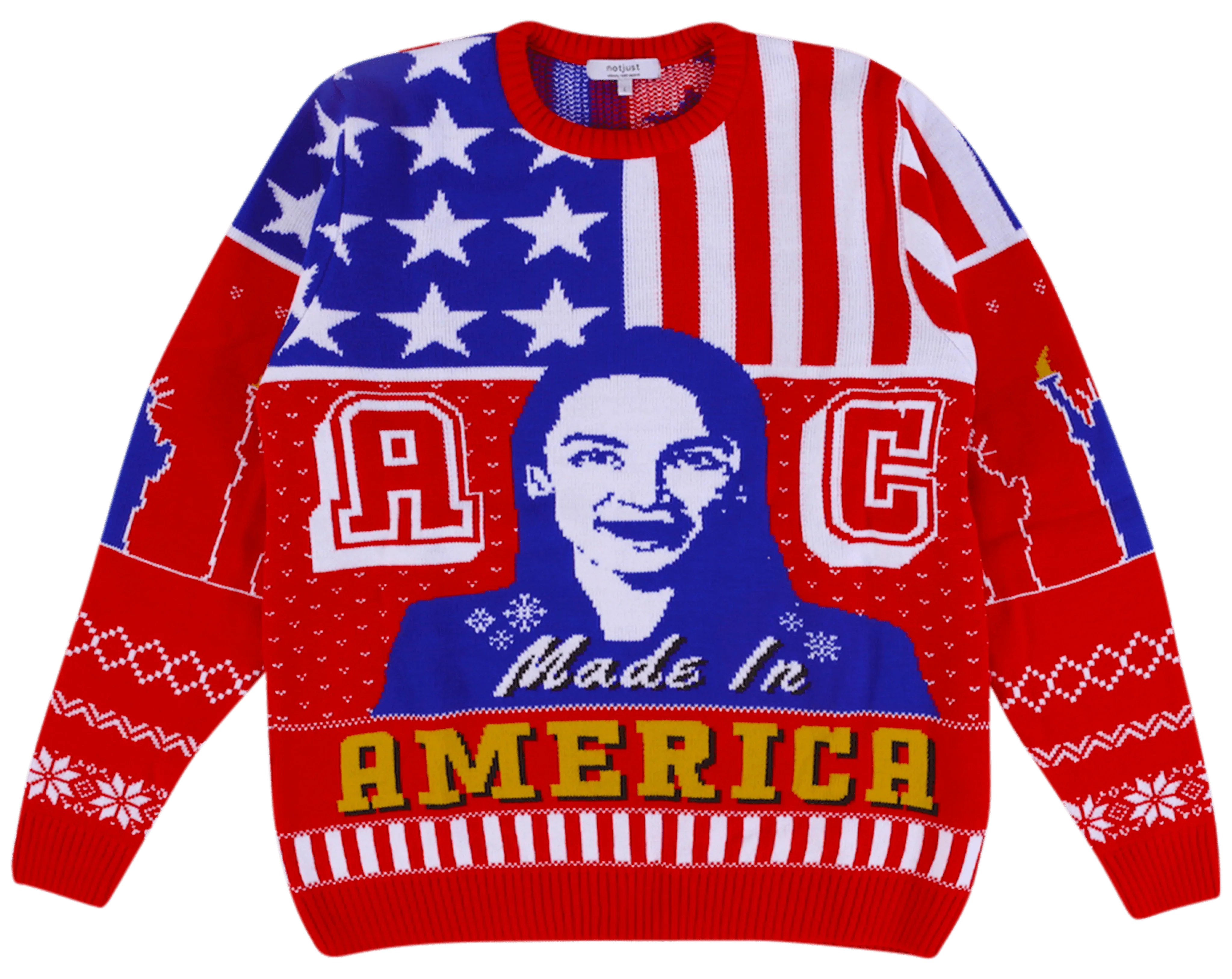 AOC: Alexandria Ocasio-Cortez Knitted Christmas Jumper