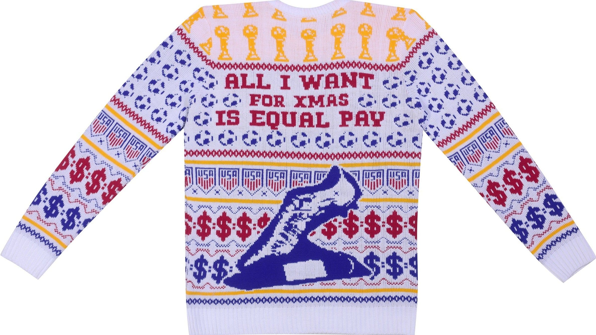 Rapi-noe Year: Equal Pay Knitted Christmas Jumper