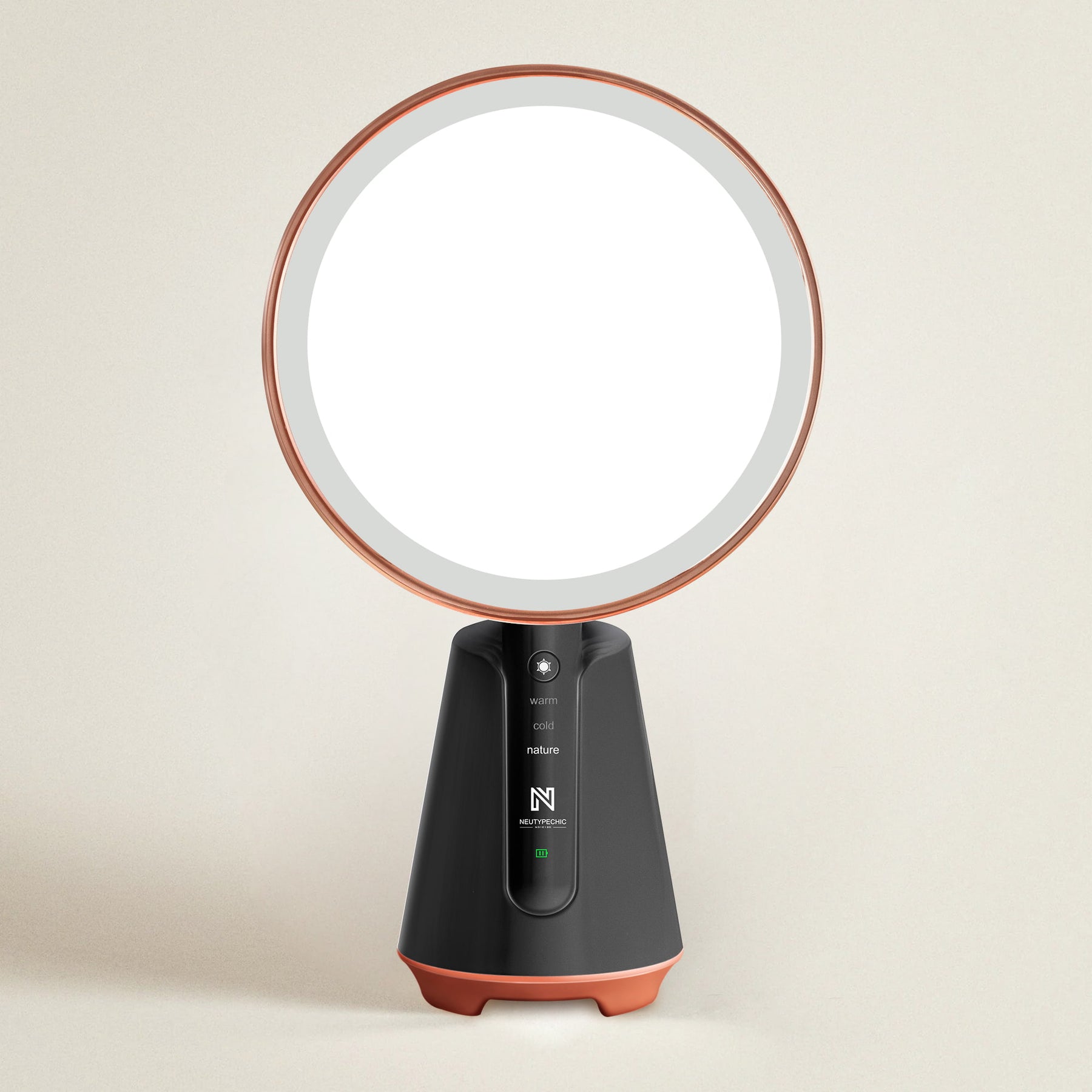 Amanda-8'' Diameter Rechargeable Magnification LED Handheld Lighted Vanity Mirror
