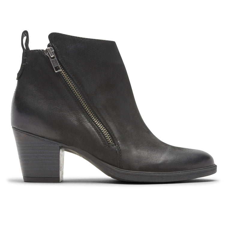 wide fit mid heel ankle boots