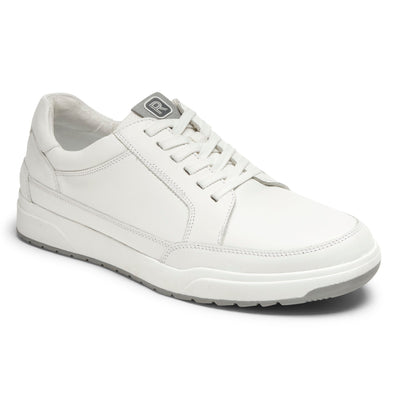 락포트 Rockport Men’s Bronson Lace-to-Toe Sneaker,WHITE LEA