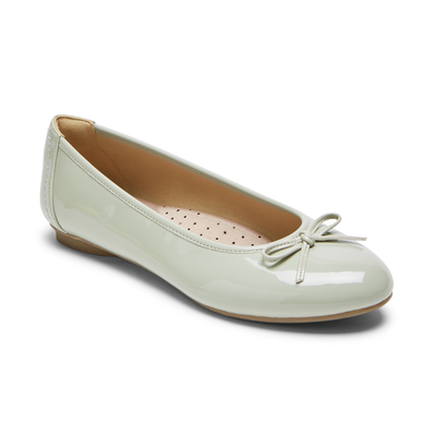 락포트 Rockport Womens Reagan Ballet Flat,JADE PATENT SYNTHETIC