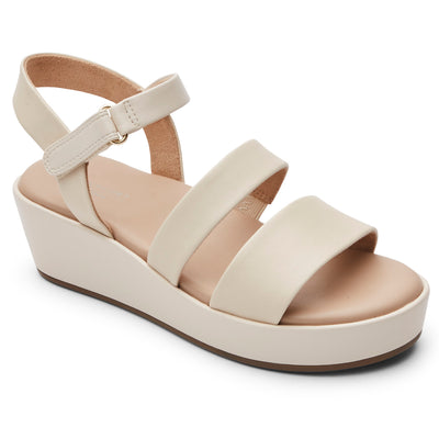 락포트 샌들 Rockport Women’s Aubriella Sandal,Vanilla