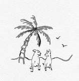 Adventure Satos Logo - Two Dogs on a Beach