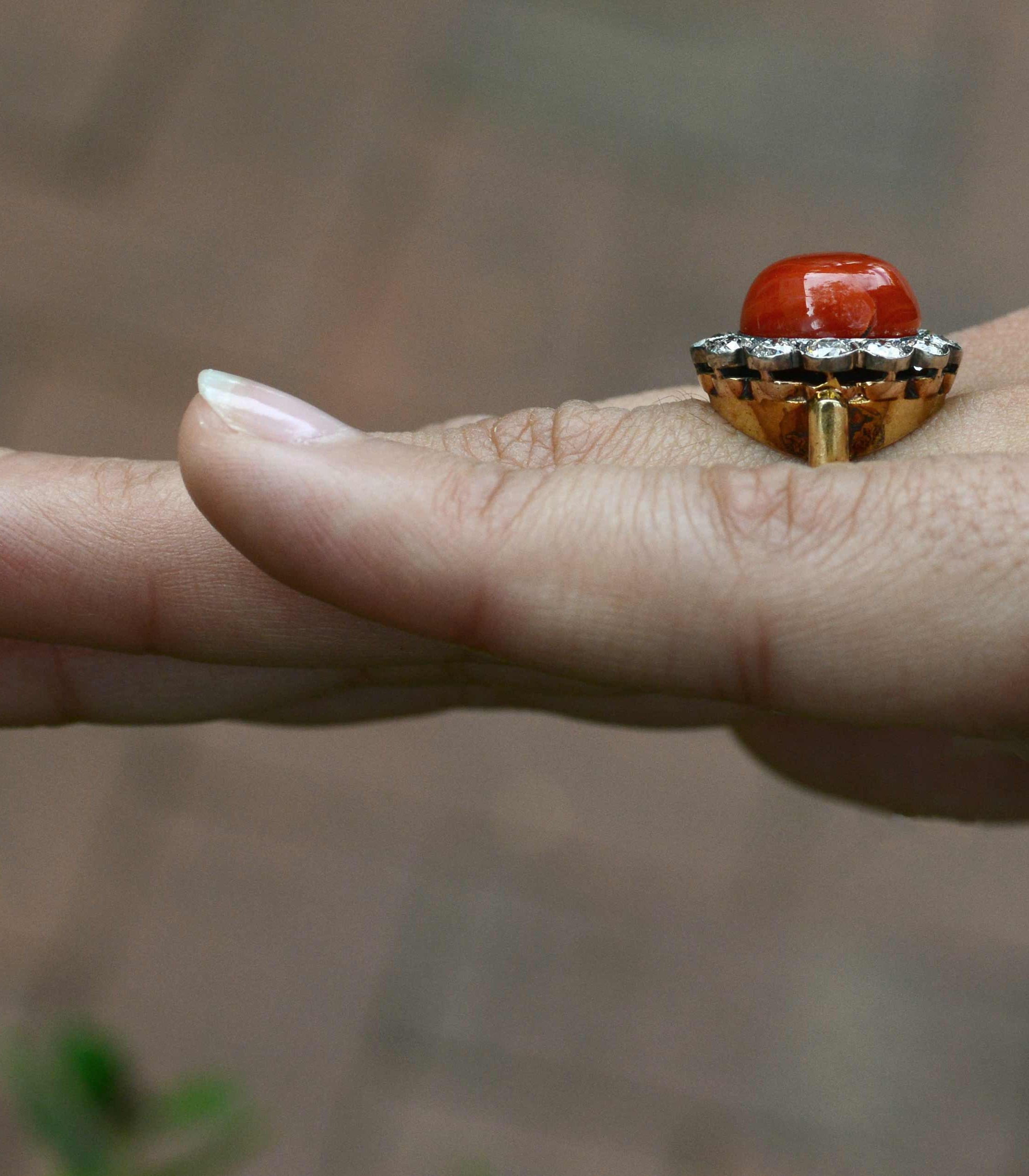 Octopus Tentacle Ring 24K Gold and Diamond – Bella Rosa Galleries