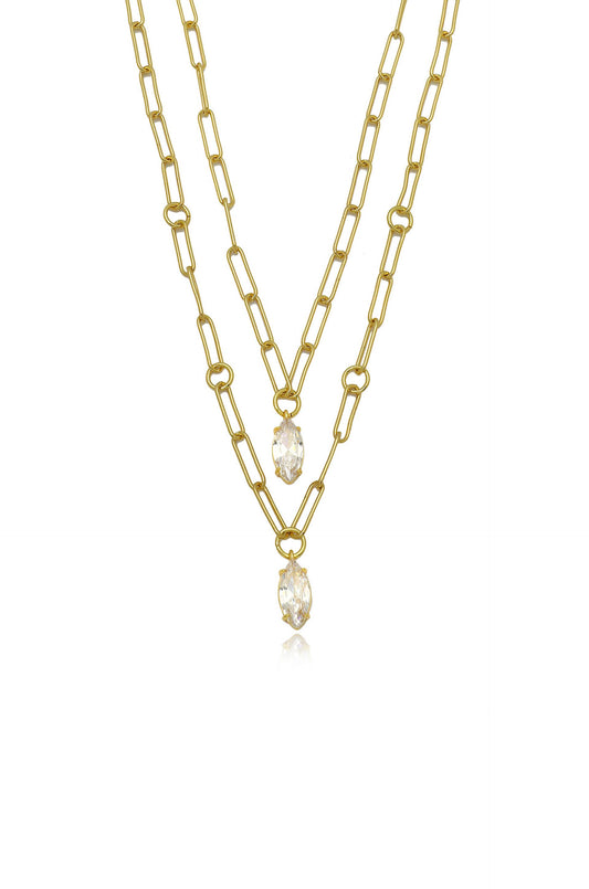 Multi-Stack Geo Crystal 18k Gold … curated on LTK