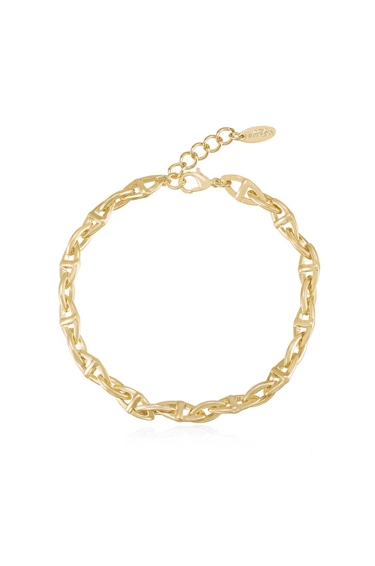 Day Dreamer 18k Gold Plated Anklet with Crystal Charm – Ettika