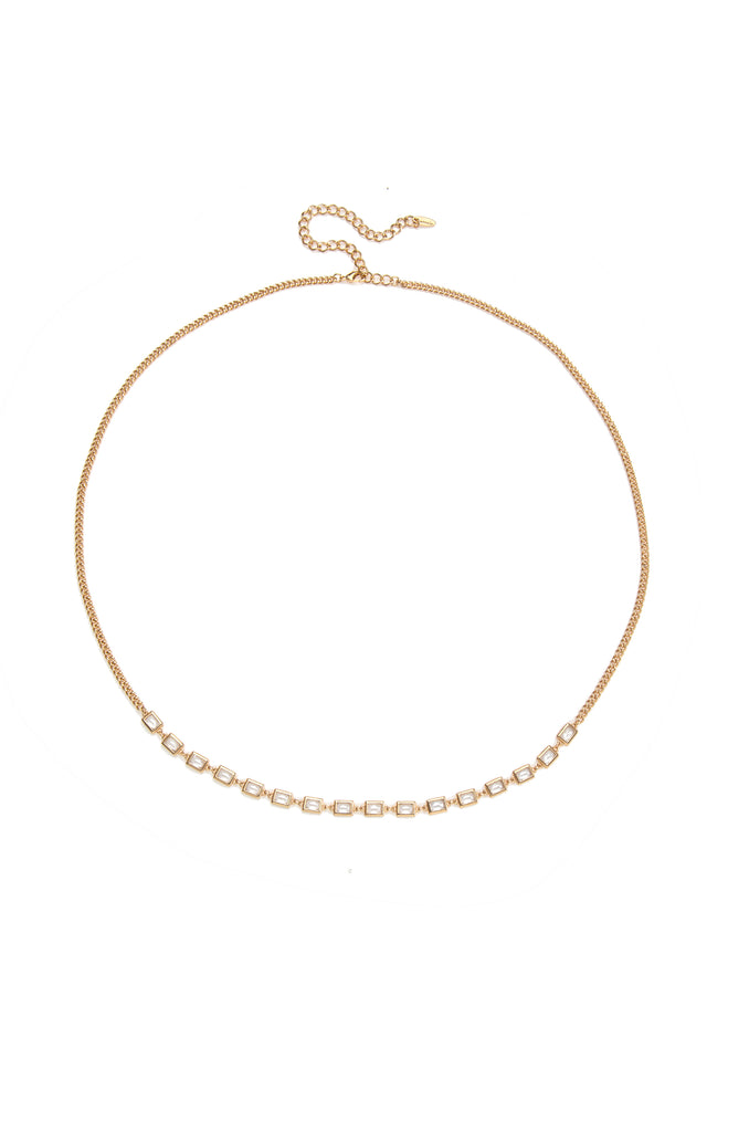 Iris Crystal and Gold Body Chain – Ettika