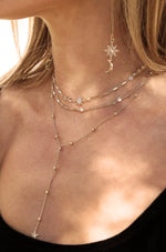 Forever Star Fall 18k Gold Plated Multi-Chain Choker