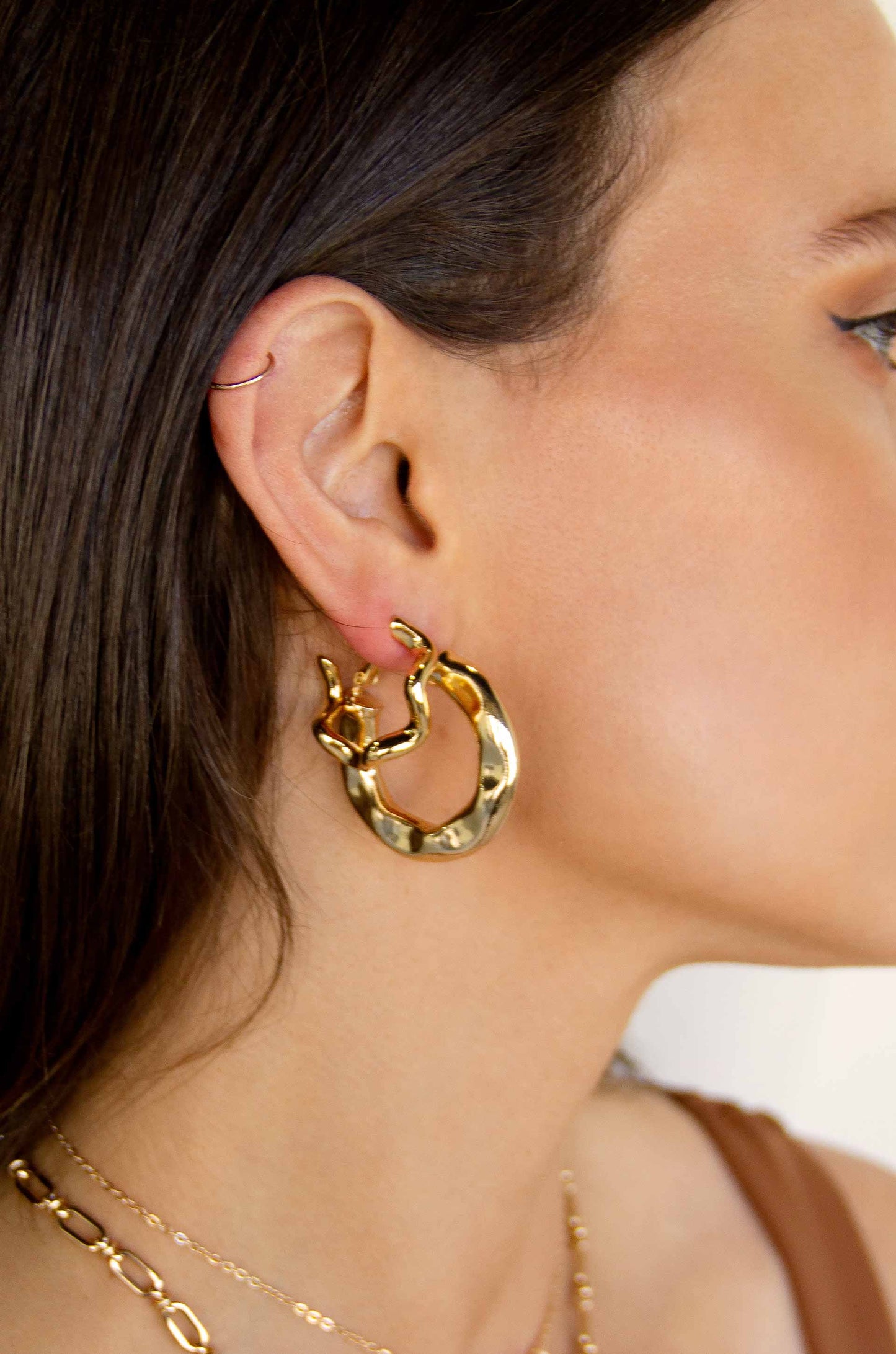 Boho Golden 18k Gold Plated Hoop Earrings – Ettika