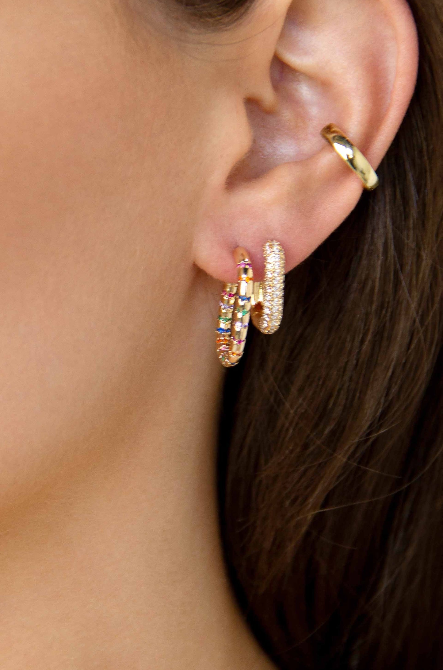 Boho Golden 18k Gold Plated Hoop Earrings – Ettika